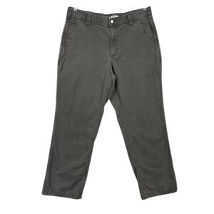 Carhartt Rugged Flex Relaxed Fit Canvas Work Pant Jean Mens Size 36 Grey